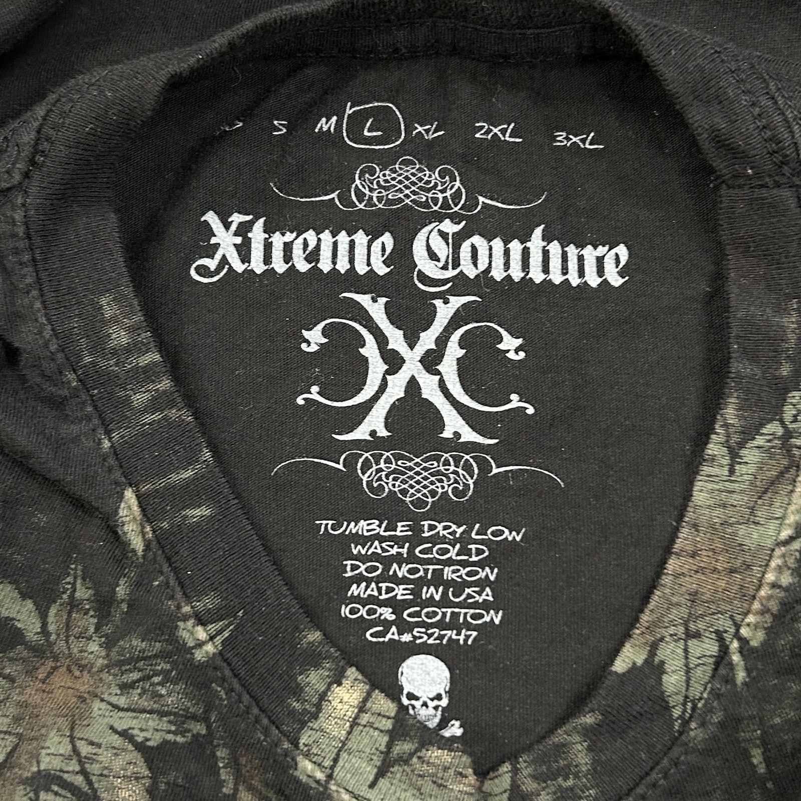 Affliction Xtreme Couture Black Demon Skull Street Urban Grunge Y2K Tee Size US L / EU 52-54 / 3 - 3 Thumbnail