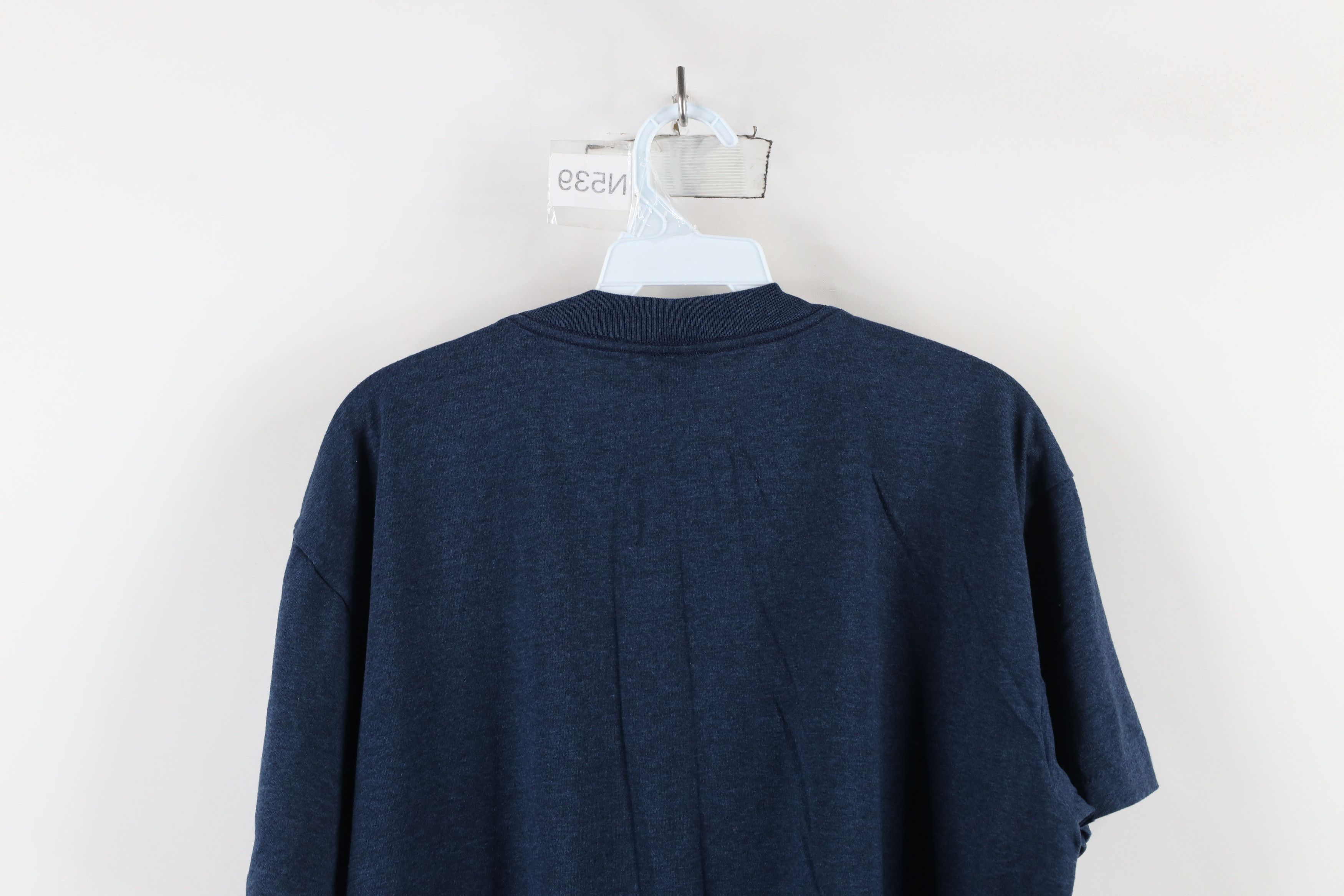 Vintage Vintage 90s Streetwear Blank Short Sleeve T-Shirt Blue USA Size US L / EU 52-54 / 3 - 8 Thumbnail