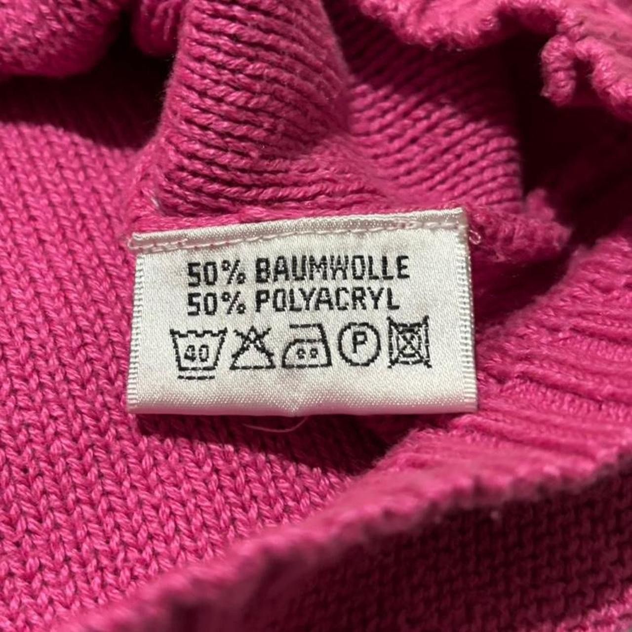 Vintage Vintage 90s Hot Pink Knit Cardigan Sweater Size US M / EU 48-50 / 2 - 3 Thumbnail