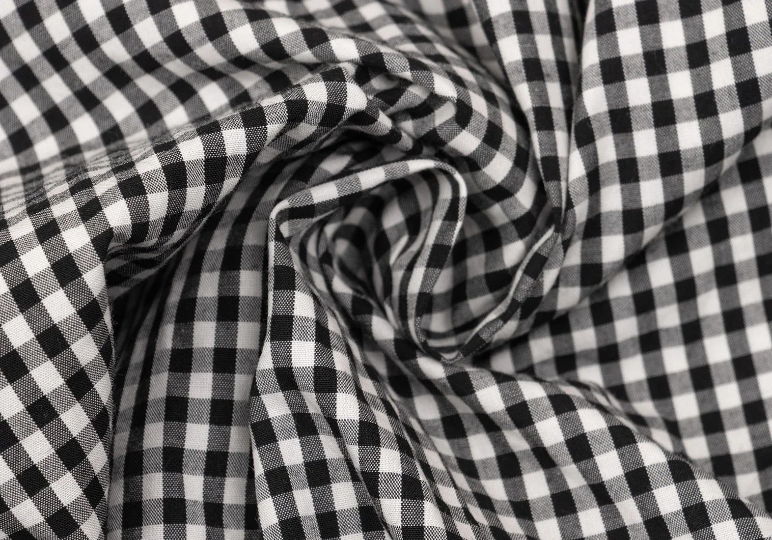 Comme des Garcons Homme Plus Gingham Check Frill Sleeve Shirt Black White XS Size US XS / EU 42 / 0 - 14 Thumbnail