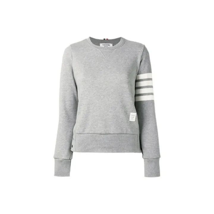 Thom Browne Thom Browne Grey Striped Sweatshirt for Women -2507 Size S / US 4 / IT 40 - 7 Thumbnail