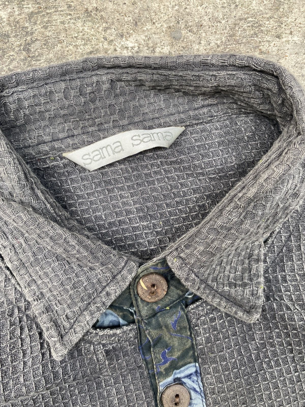 Hysteric Glamour × In The Attic × Japanese Brand Vintage Thermal Button Shirt Faded Patchwork Lgb style Size US M / EU 48-50 / 2 - 4 Thumbnail