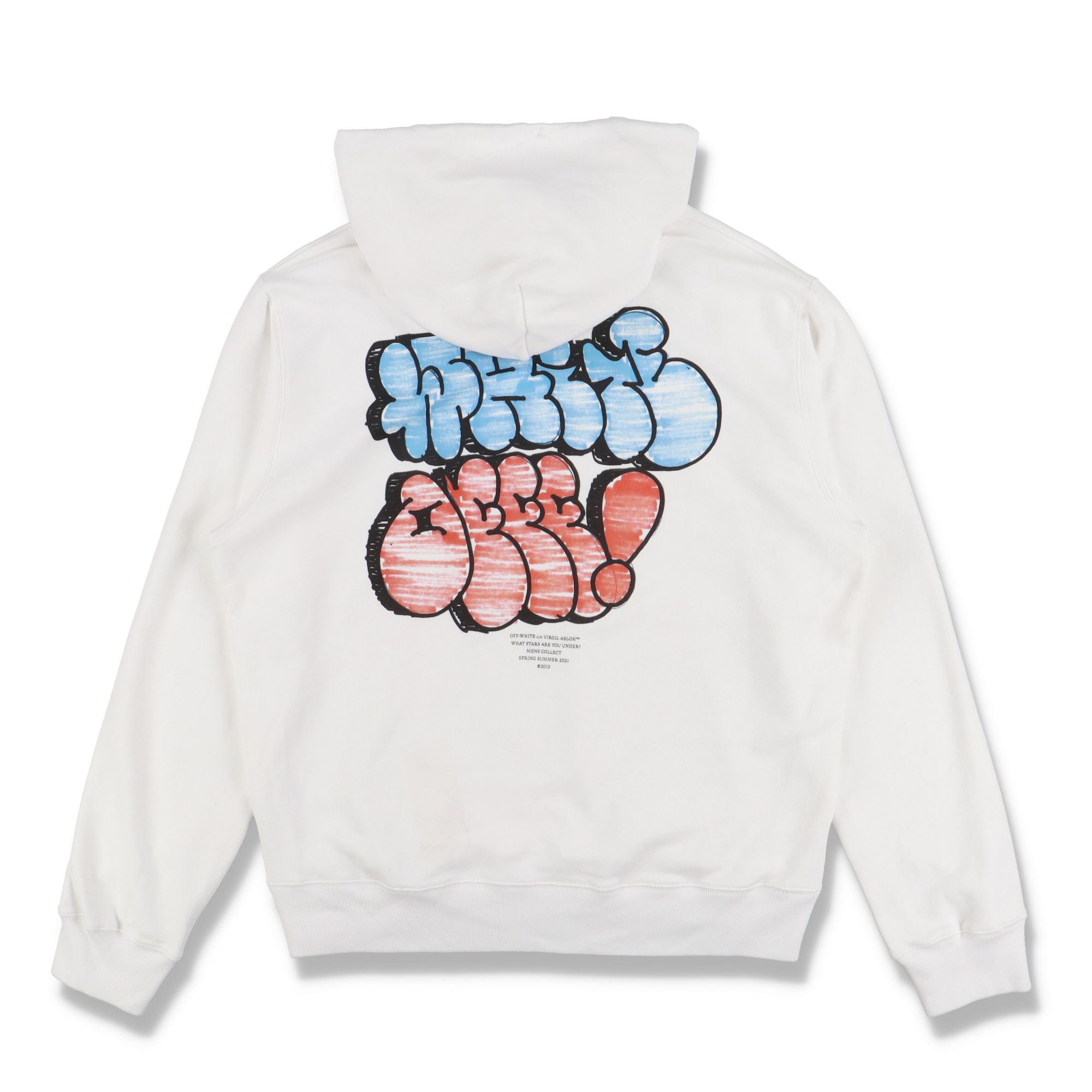 Off-White White Graff Logo Hoodie Size US XXL / EU 58 / 5 - 1 Thumbnail