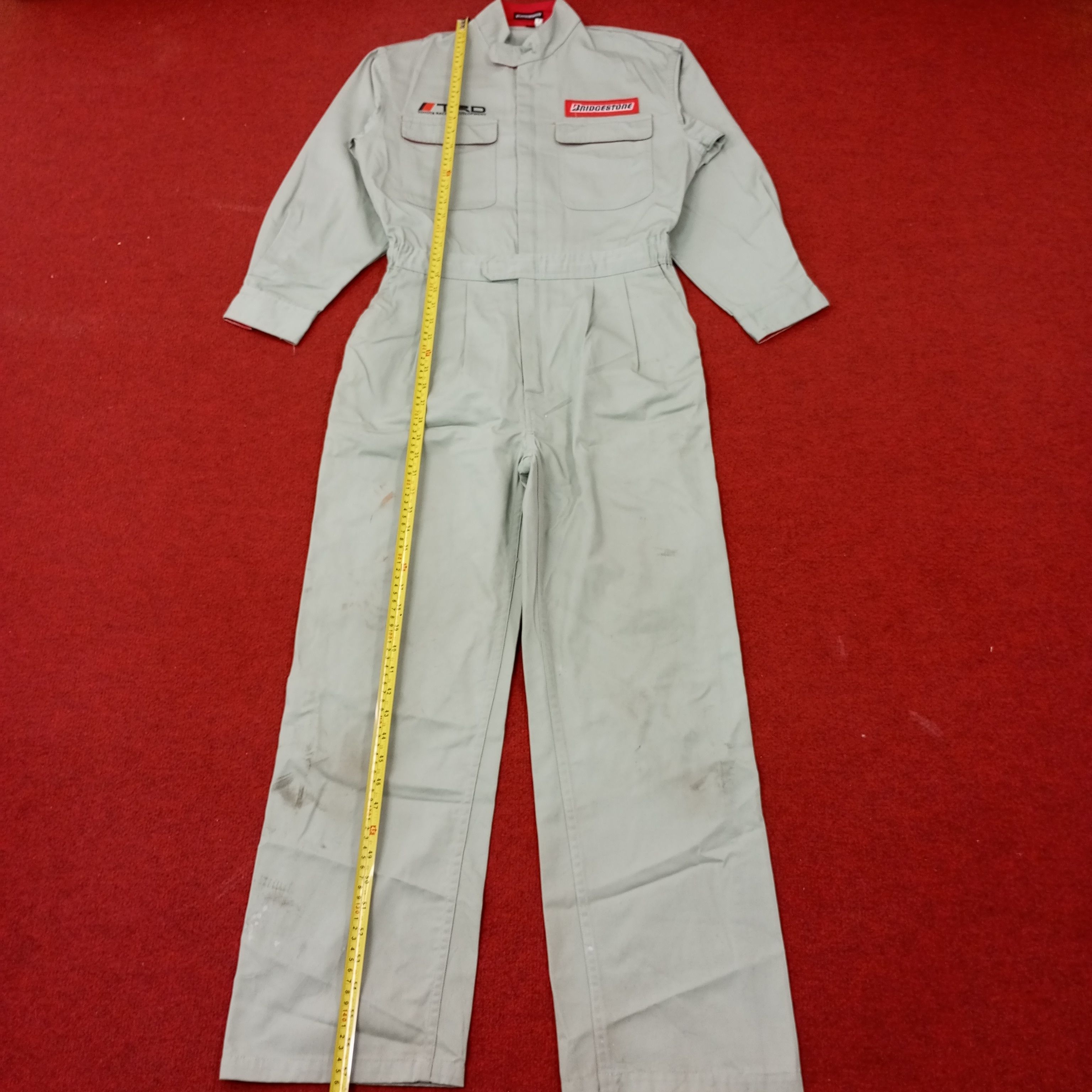 Japanese Brand × Vintage Bridgestone X TRD Toyota Custom Coverall Jacket c231n13 Size US S / EU 44-46 / 1 - 7 Thumbnail
