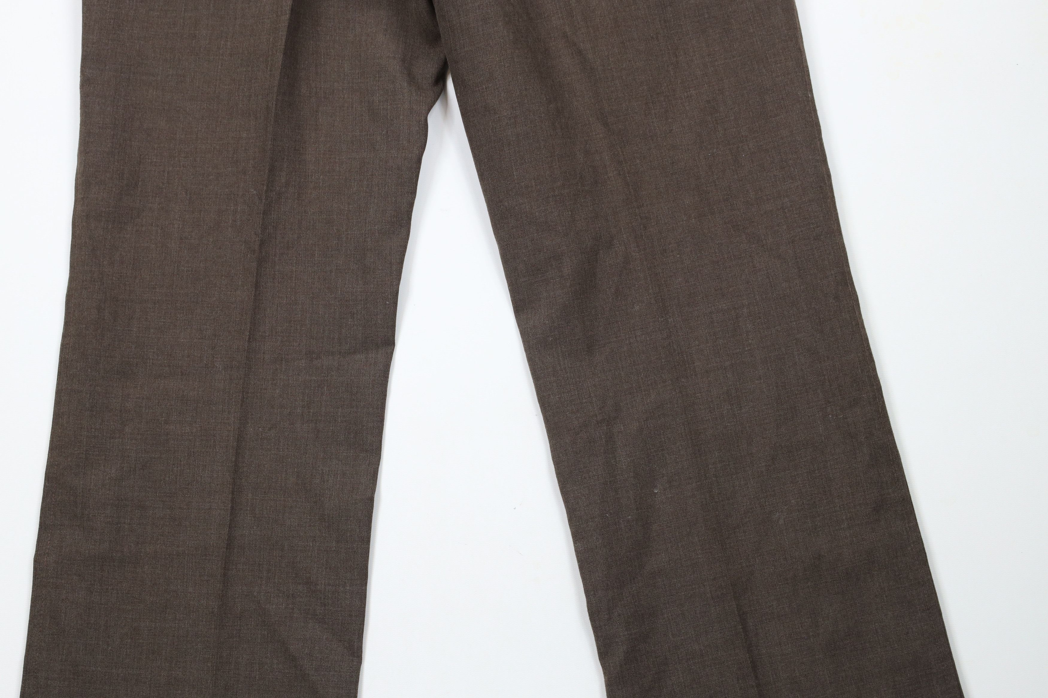Vintage Vintage 70s Streetwear Wool Wide Leg Chino Pants Brown Size US 30 / EU 46 - 12 Thumbnail
