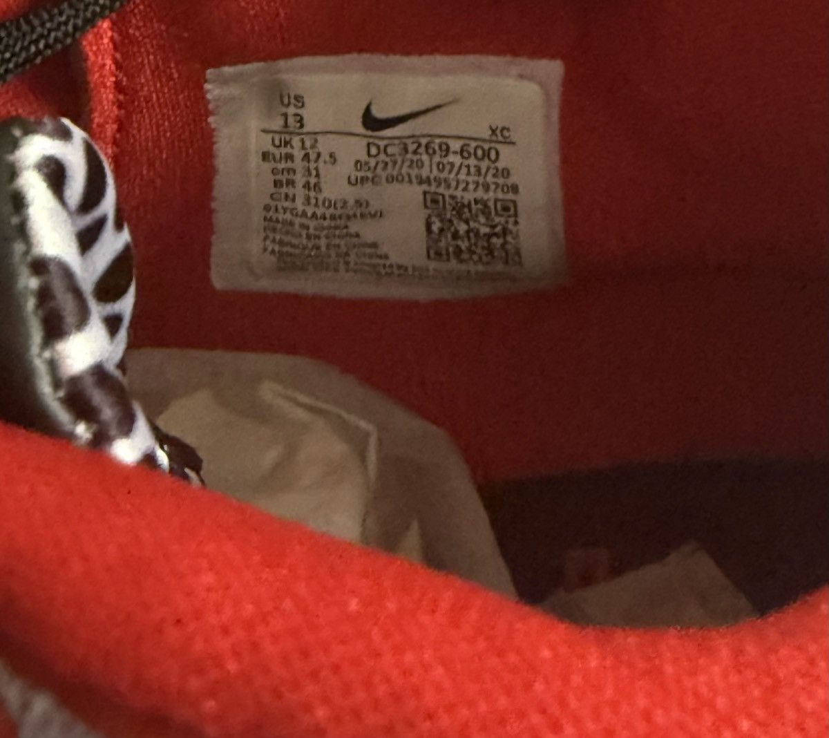 Nike Nike x SneakerRoom Kyrie 6 "Mom" (Red) Size US 13 / EU 46 - 13 Thumbnail
