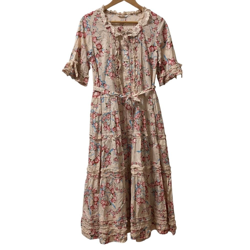 Other Other PINK HOUSE Graceful Rose Print Long Dress Textile Dresses A2103FAY653 DUTY FREE for USA Size ONE SIZE - 1 Thumbnail