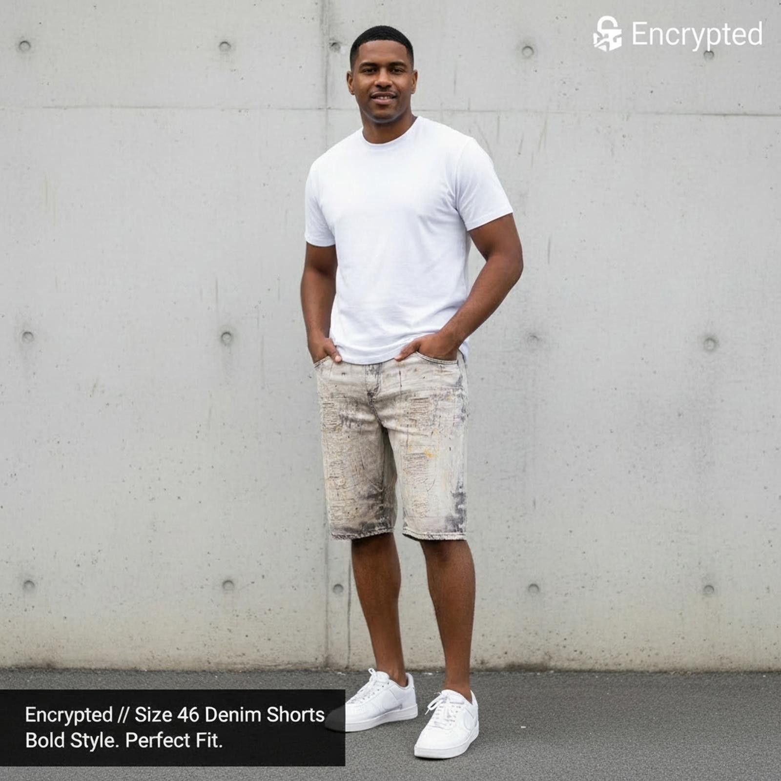 Other Encrypted Denim Size 46 Shorts Size US 44 / EU 60 - 2 Thumbnail