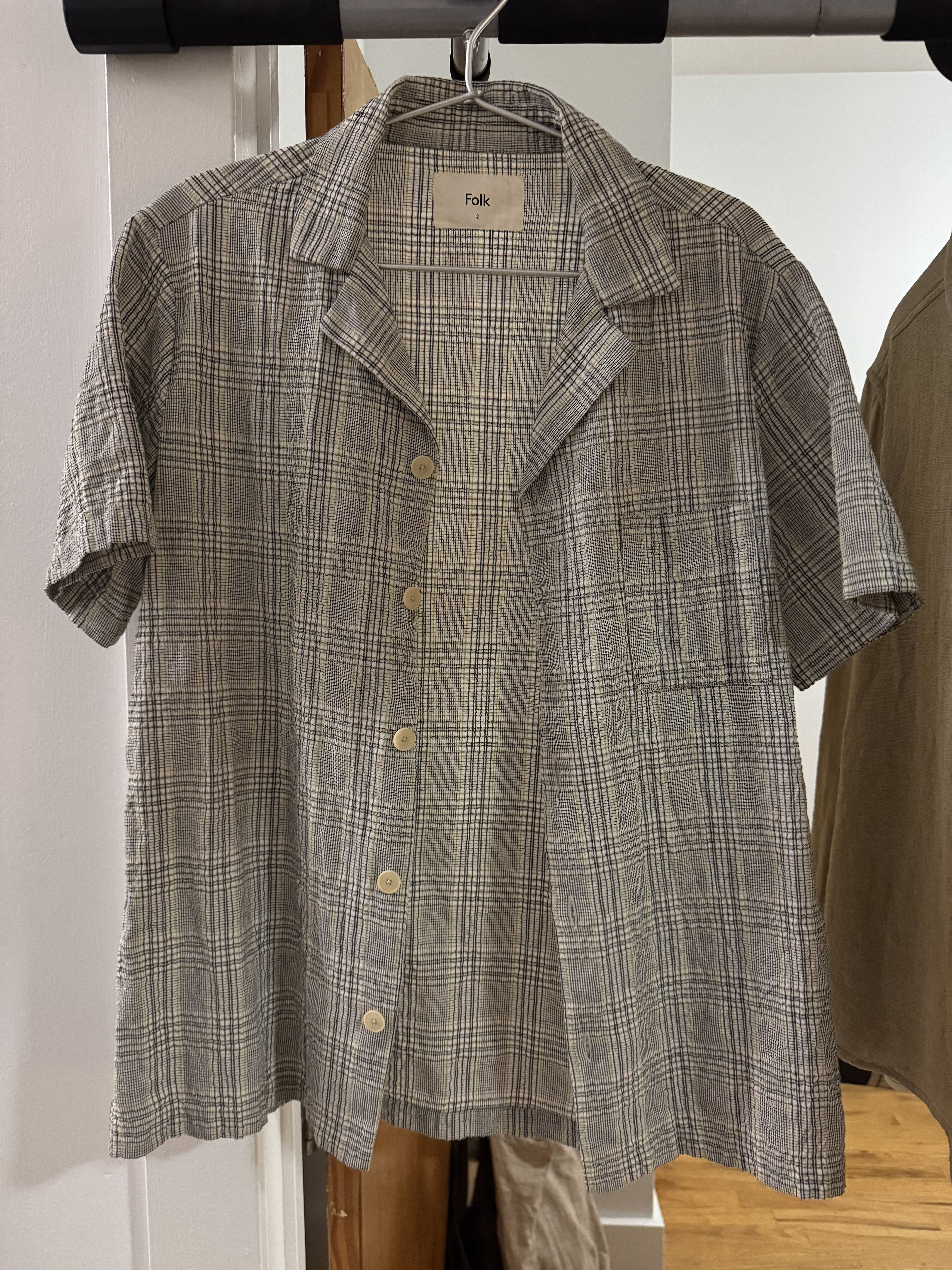Folk Folk Check Short Sleeve Button Up Size US S / EU 44-46 / 1 - 1 Thumbnail