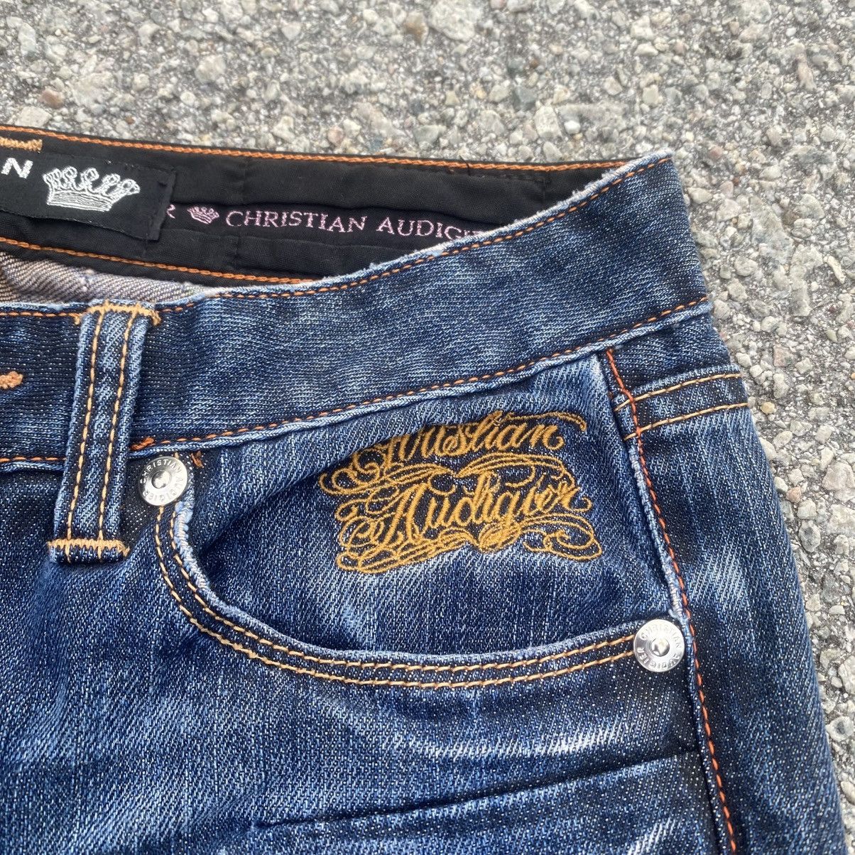 Christian Audigier Rare CHRISTIAN AUDIGIER Skull Tatoo Diamond Jeans Size US 28 / EU 44 - 8 Thumbnail
