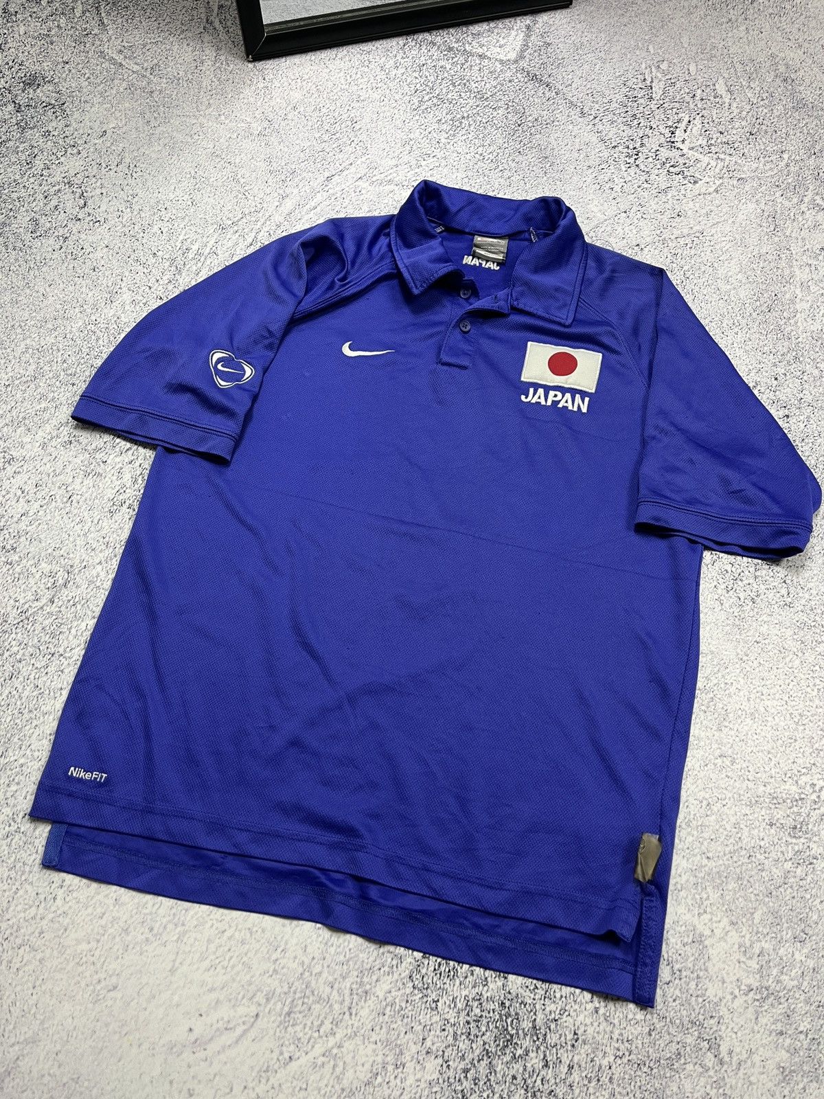 Nike × Vintage Nike Japan Asia Cup 2007 Polo Shirt Jersey Rare Blockcore Size US M / EU 48-50 / 2 - 5 Thumbnail