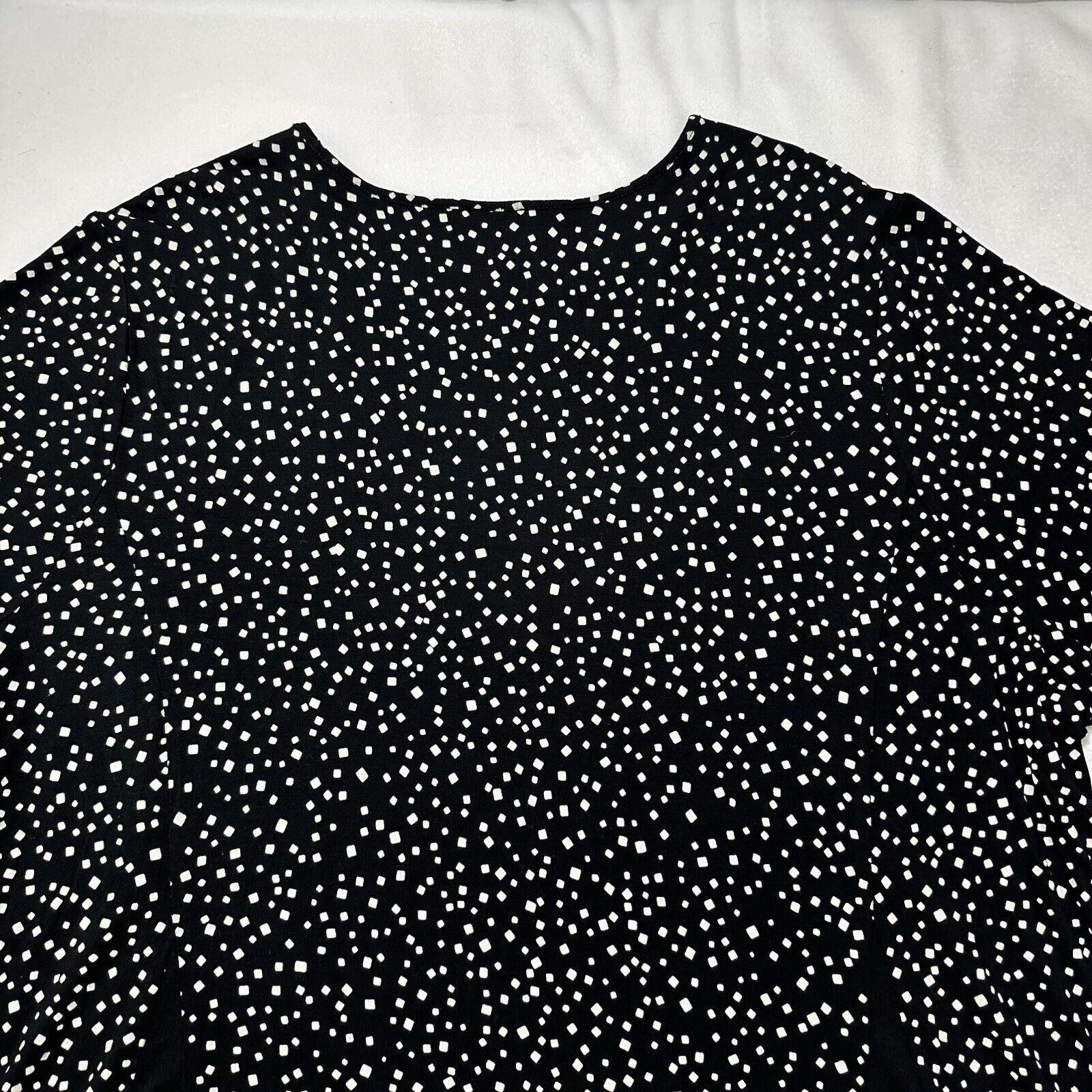J. Jill J. Jill 3XL Wearever Collection Black White Polka Dot Blouse Size 3XL / US 20-22 - 11 Thumbnail