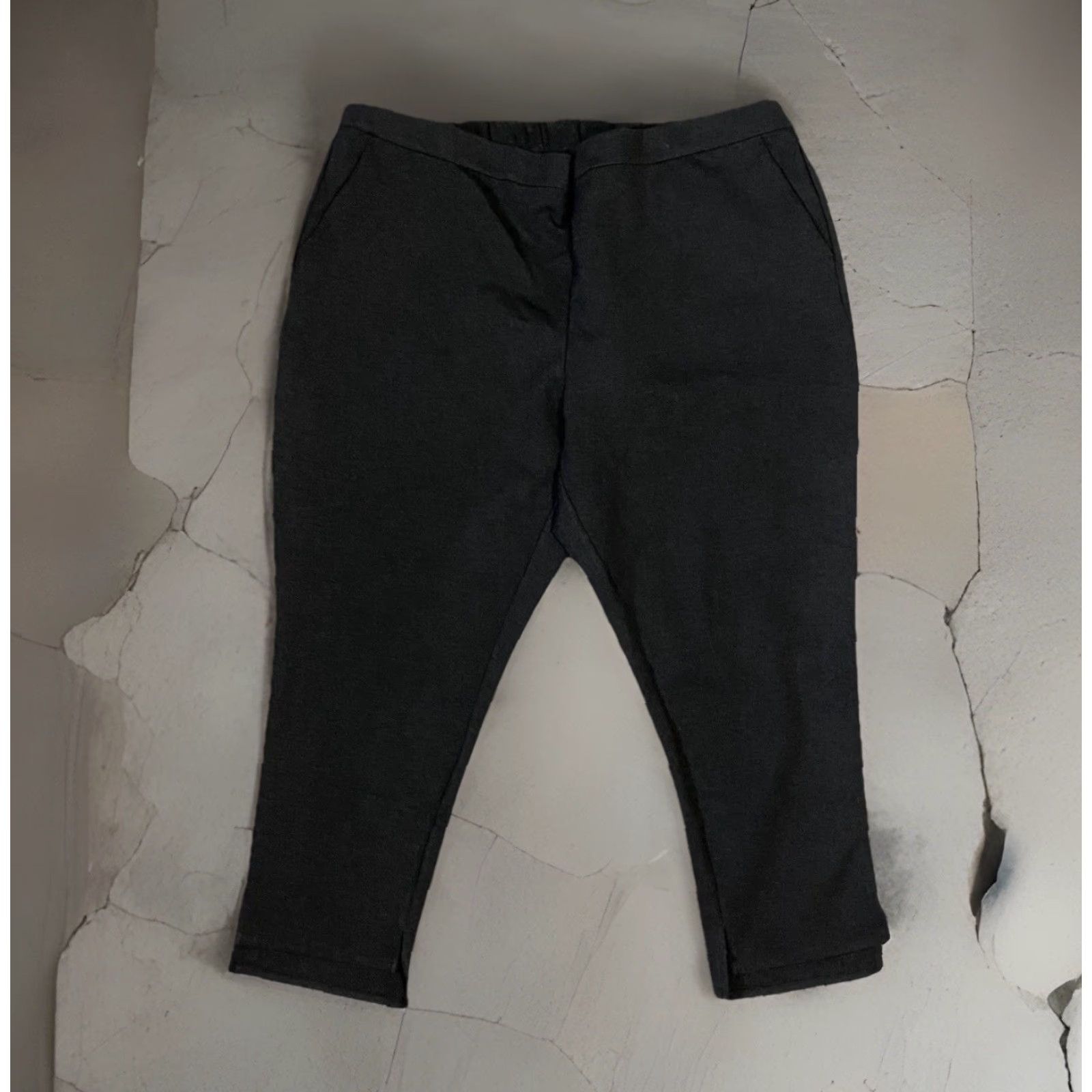 Worthington Worthington Women Legging Pants Plus 2X Black Polyester Stretch Knit Pants Size 40" / US 18 - 2 Thumbnail