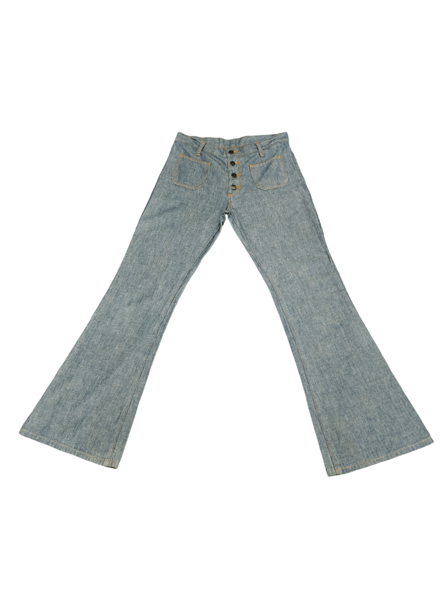 If Six Was Nine Flare Jeans Wrangler Denim Boot Cut Bell Bottom Size US 31 - 3 Thumbnail