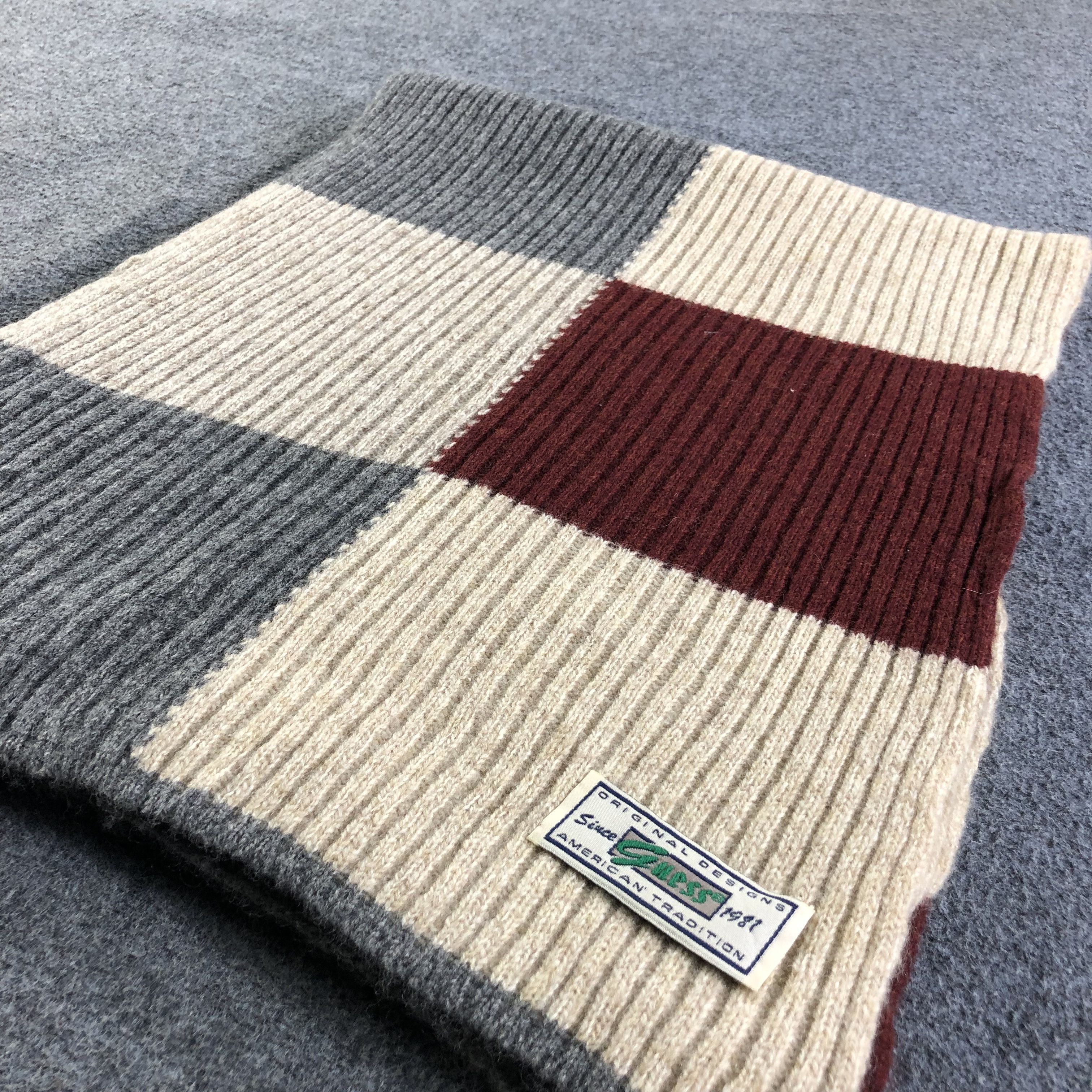 Guess Guess Pleated Wool Scarf Muffler V1997 Size ONE SIZE - 3 Thumbnail