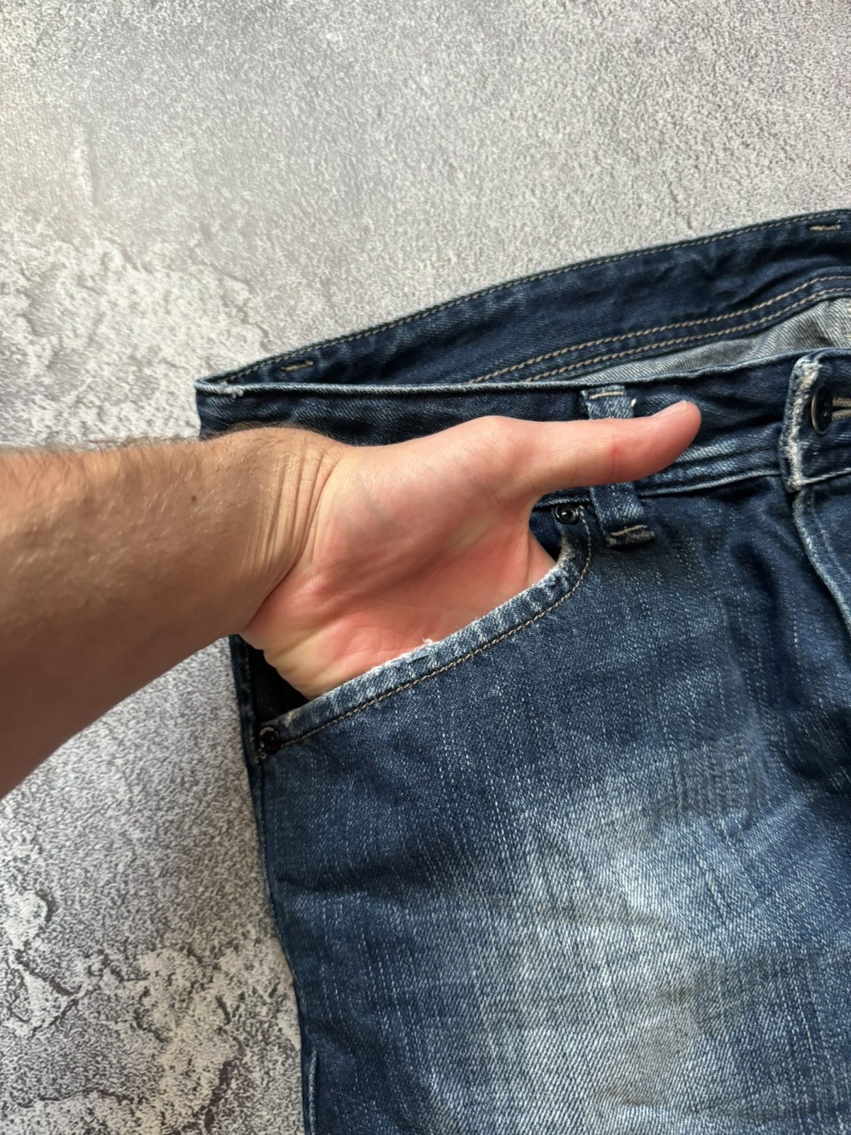 Diesel × Diesel Black Gold Diesel 34/34 denim pant trouser Jean chino distressed Size US 34 / EU 50 - 9 Thumbnail