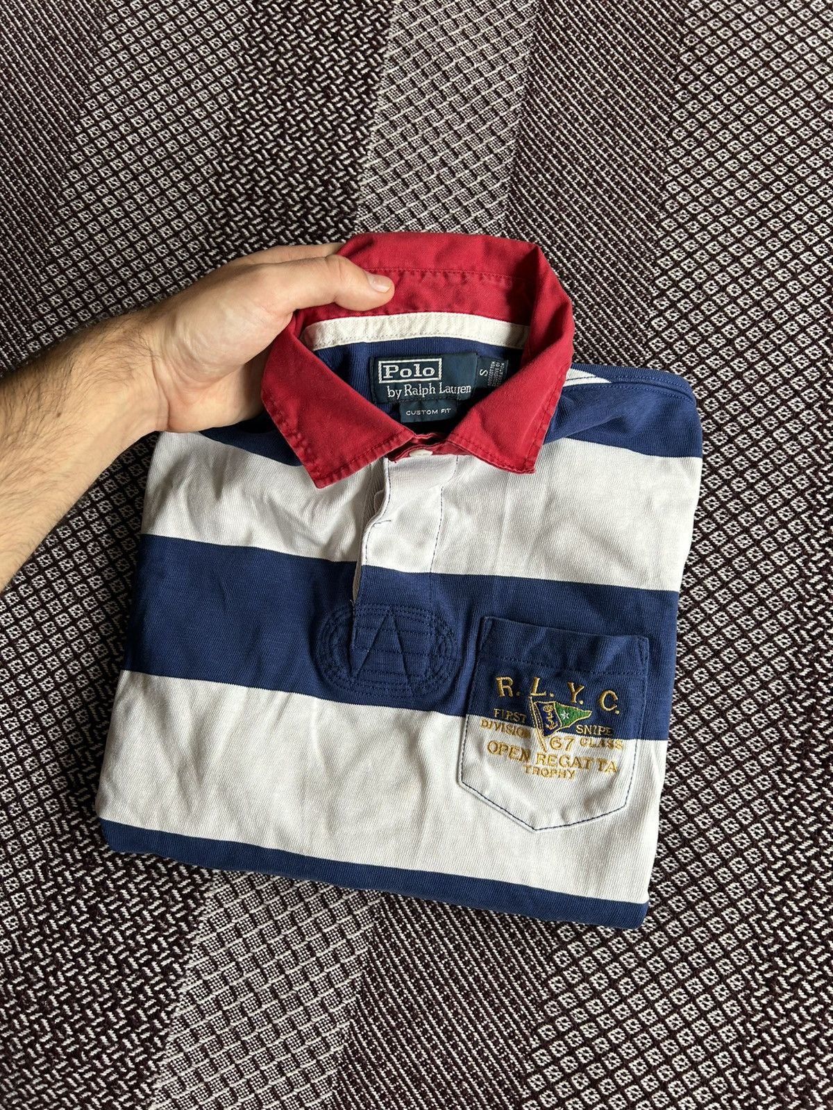 Polo Ralph Lauren Vintage Polo Ralph Lauren Custom Fit Long Sleeve Rare Size S Size US S / EU 44-46 / 1 - 16 Thumbnail