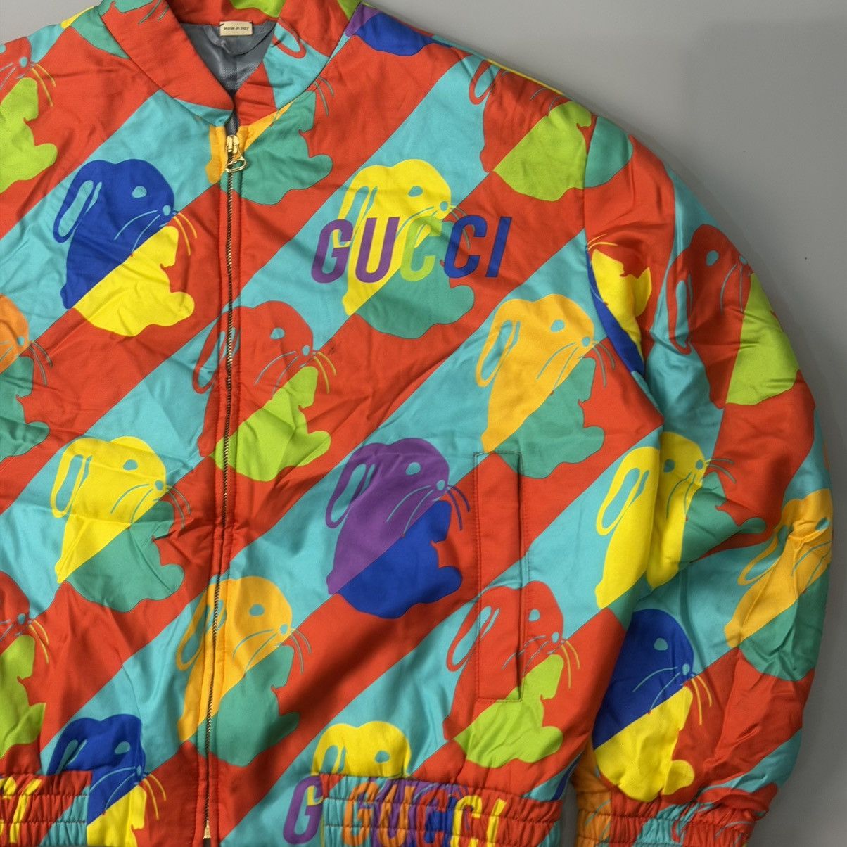 Gucci Gucci Bunny Print Zip Jacket Size US S / EU 44-46 / 1 - 3 Thumbnail