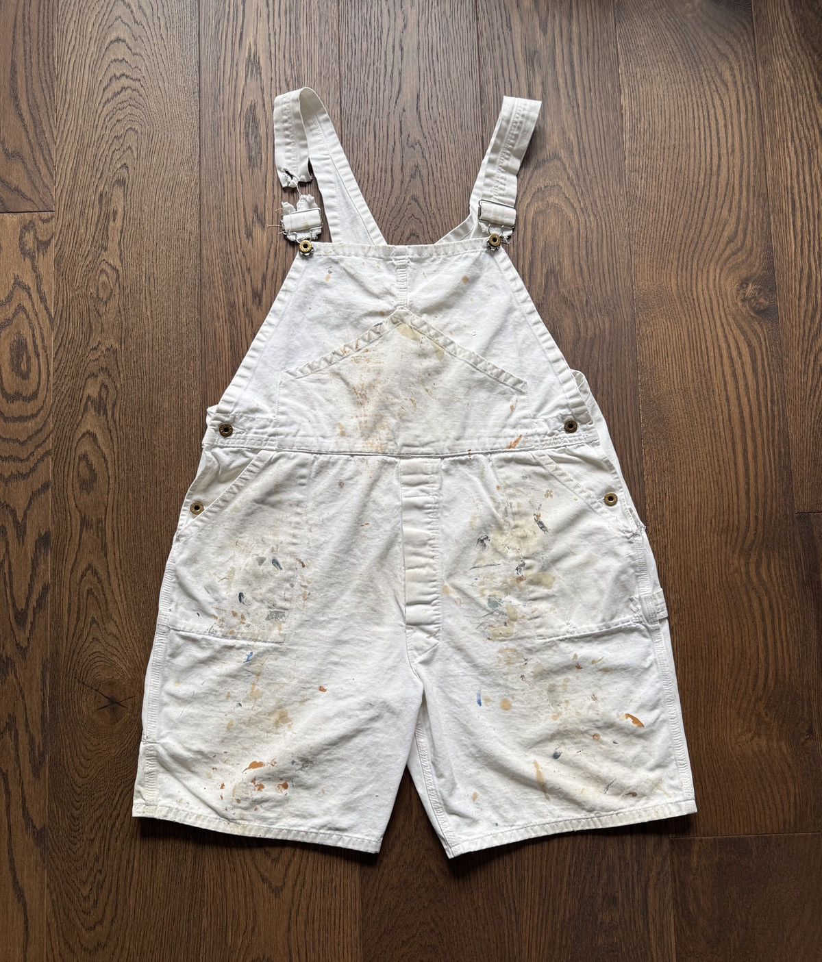 Vintage Vintage Universal Chicago Thrashed Painter Overall Shorts Size US 40 / EU 56 - 1 Thumbnail