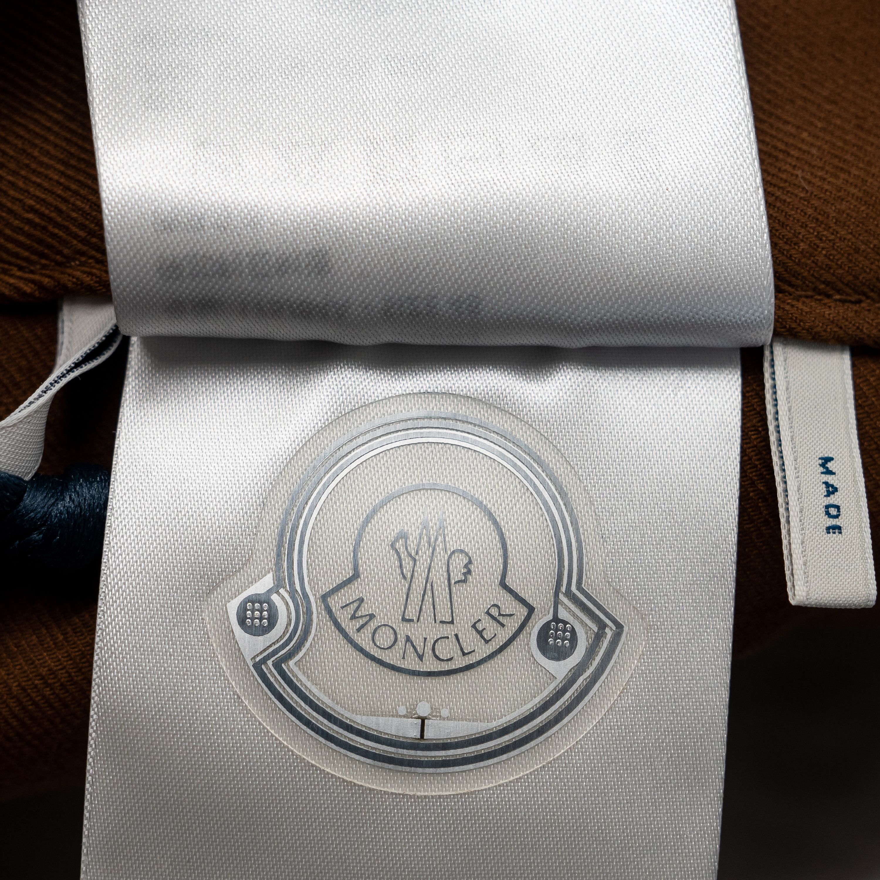 Moncler 48 M Moncler Straight Cotton Gabardine Trousers Brown Size US 32 / EU 48 - 11 Thumbnail