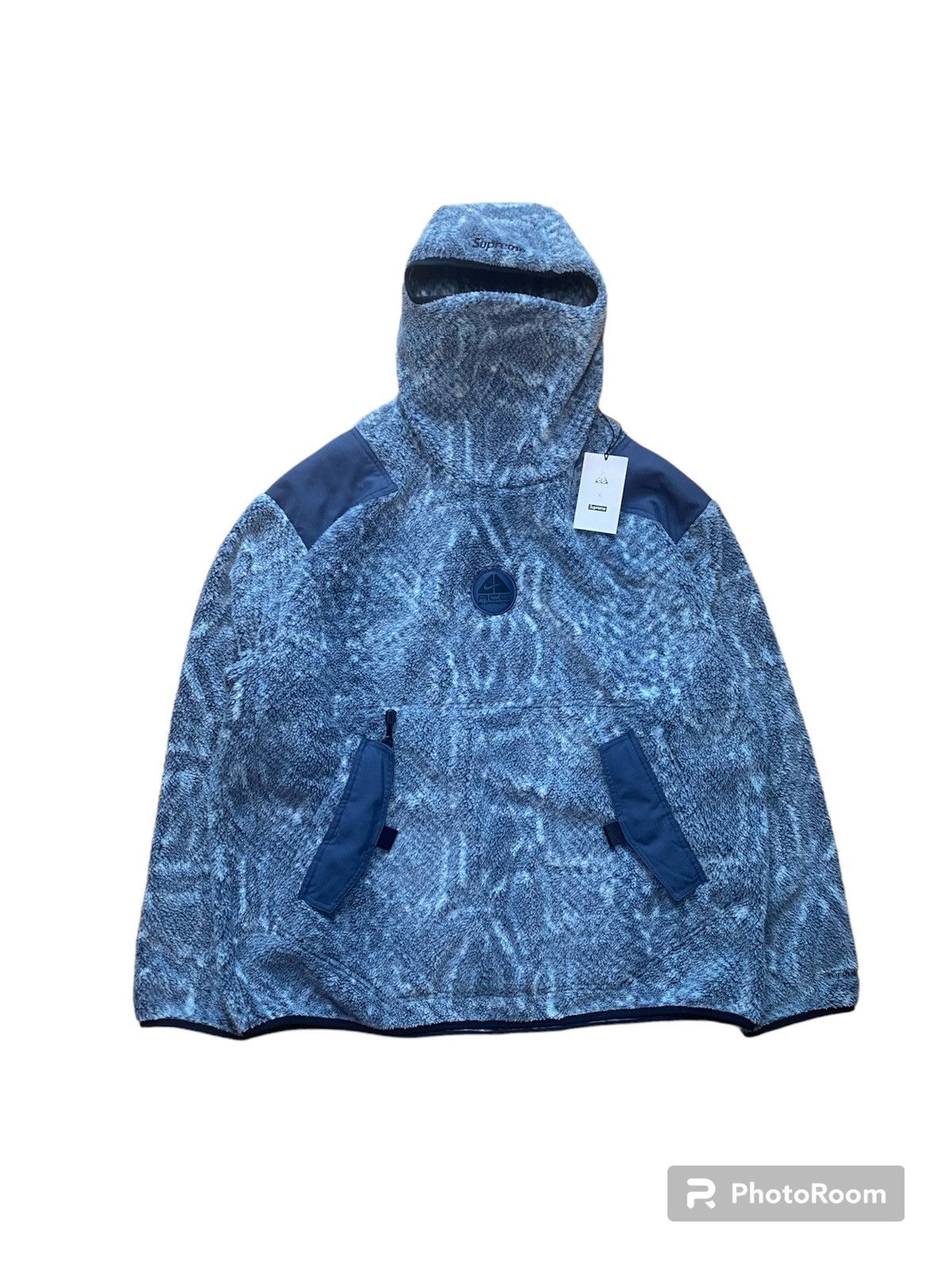 image of Nike Acg Supreme Snakeskin Ninja Fleece Blue, Men's (Size XL)