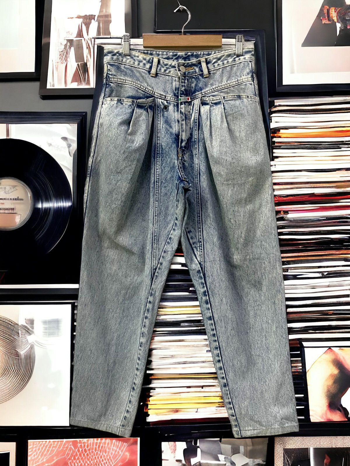 Edwin × Japanese Brand × Vintage Vintage 90s Edwin Big Tab Baggy Stone Wash Jeans Size US 30 / EU 46 - 1 Thumbnail