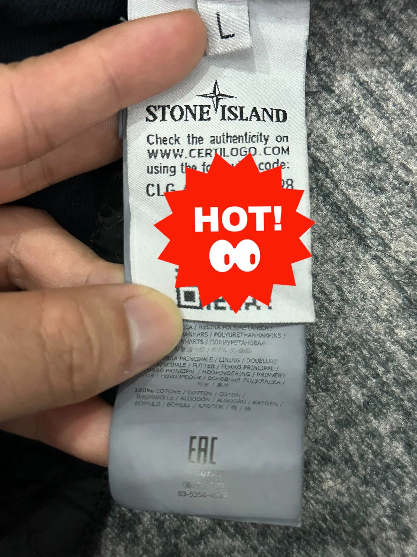 Stone Island Stone Island garment-dyed crinkle nylon-cotton L Size US L / EU 52-54 / 3 - 5 Thumbnail