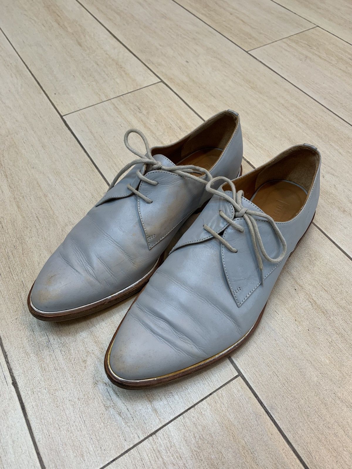 Veronique Branquinho Veronique Branquinho Leather Derby Shoes Size US 7 / EU 40 - 1 Thumbnail