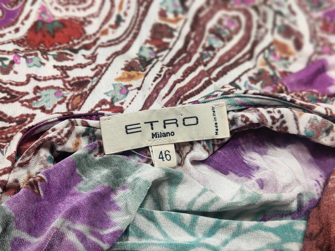 Etro Etro Milano Design Floral Art tops blouses Sleeveless Size L / US 10 / IT 46 - 11 Thumbnail