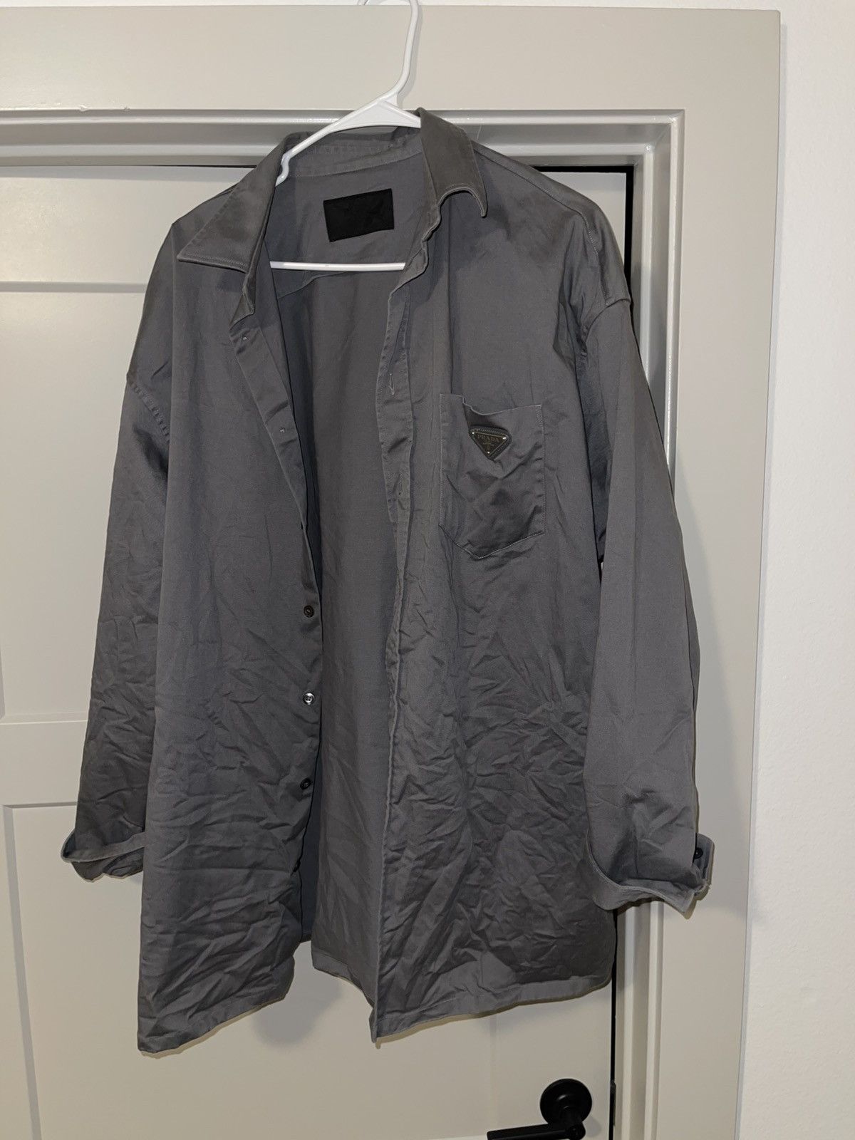 Prada Prada Long sleeve Shirt Size US XL / EU 56 / 4 - 4 Thumbnail