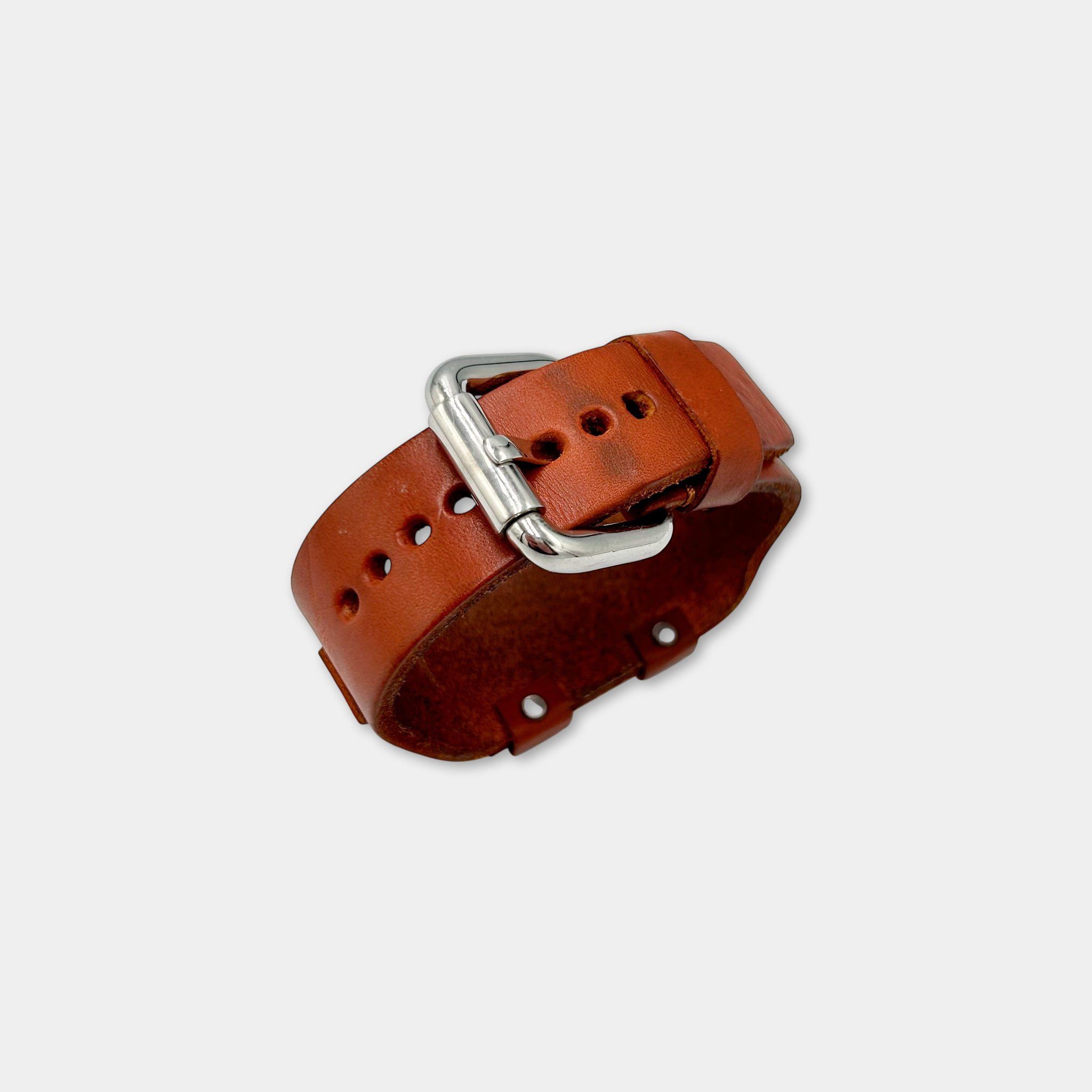 Dolce & Gabbana Dolce & Gabbana Metal Plate Brown Leather Bracelet Size ONE SIZE - 4 Thumbnail