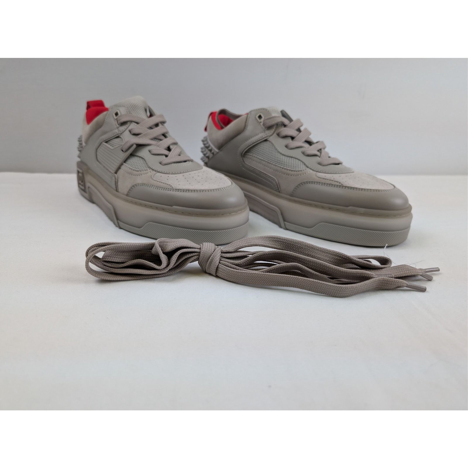 Christian Louboutin o1rshd1 Astroloubi Flat Shoe Sneakers in Grey 44 Size US 11 / EU 44 - 5 Thumbnail