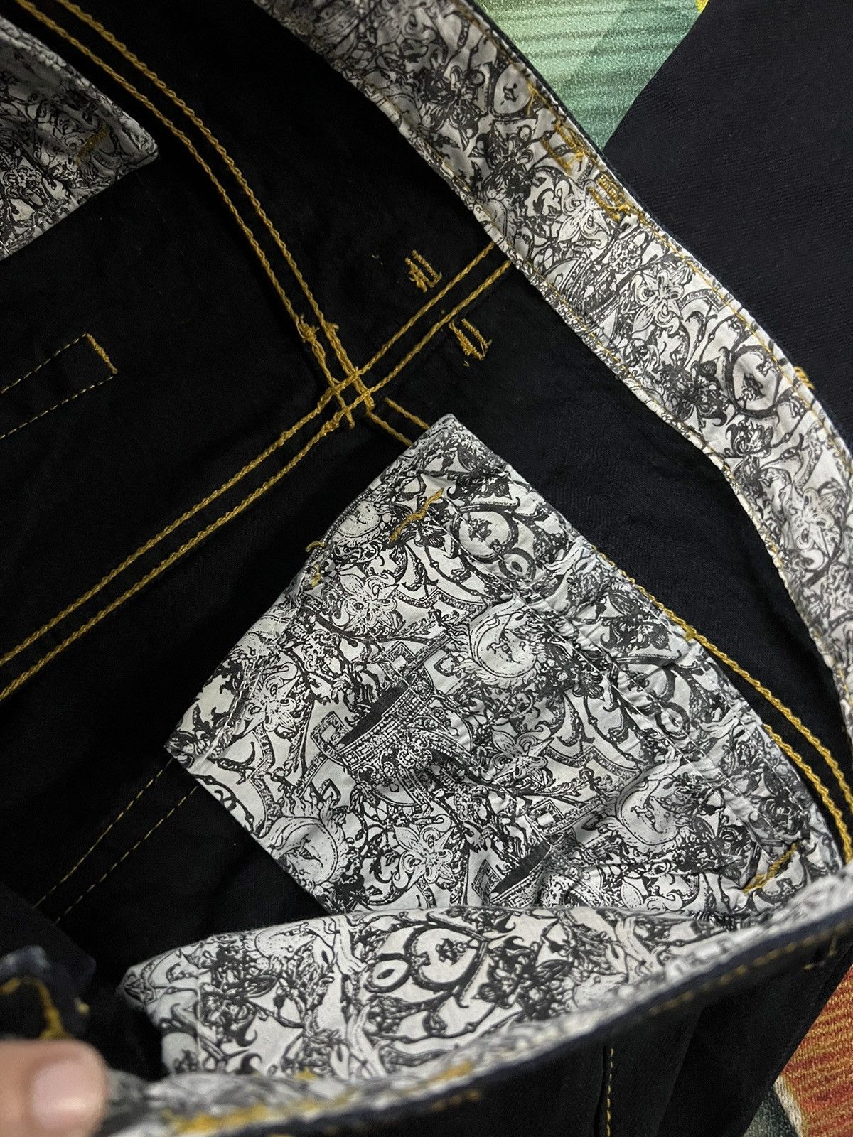 If Six Was Nine × Japanese Brand 💥RARE FLARE💥LUXURIA FLARE SLOW ARTWORKS JEANS Size US 32 / EU 48 - 6 Thumbnail