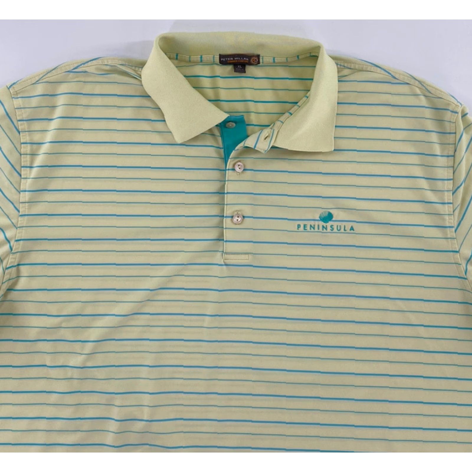 Peter Millar Peter Millar Golf Polo Shirt Stripe Peninsula Country Club Men’s Size XL Adult Extra Large Shirt Polo URL? Size US XL / EU 56 / 4 - 3 Thumbnail