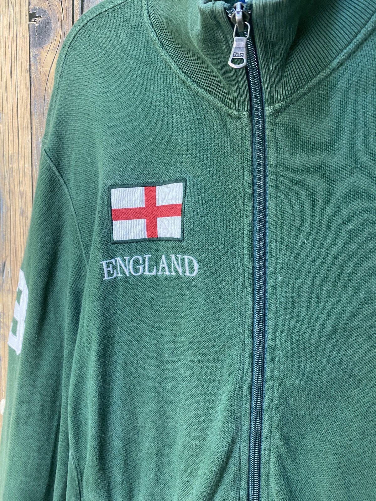 Polo Ralph Lauren × Vintage Vintage polo ralph lauren england no3 zipper sweatshirt Size US L / EU 52-54 / 3 - 9 Thumbnail