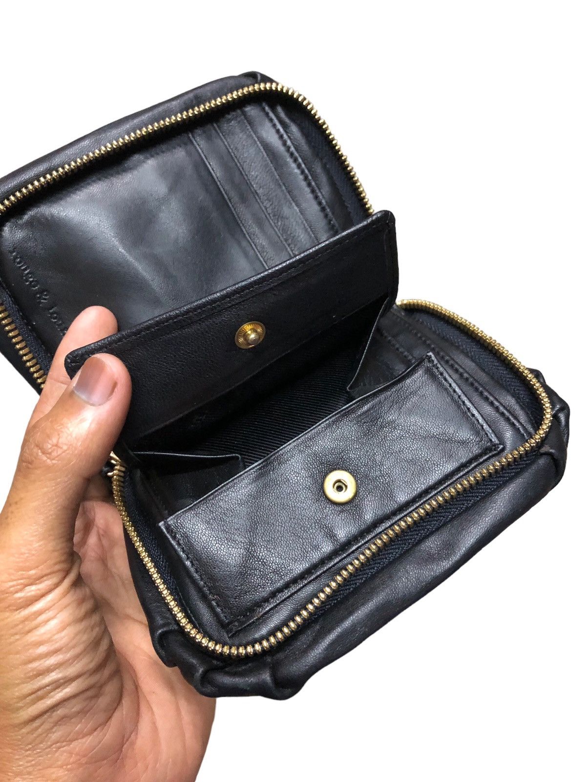 Genuine Leather × Leather ROUGE & LOUNGE ZIPPER LEATHER WALLET Size ONE SIZE - 7 Thumbnail