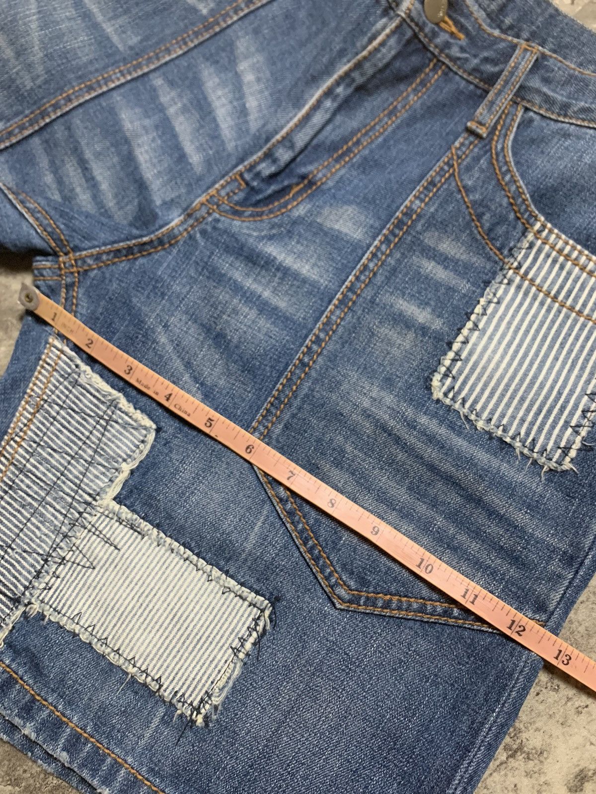 Issey Miyake Issey Miyake Ne Net Patch Work Jeans Short Kapital Style Size US 33 - 23 Thumbnail