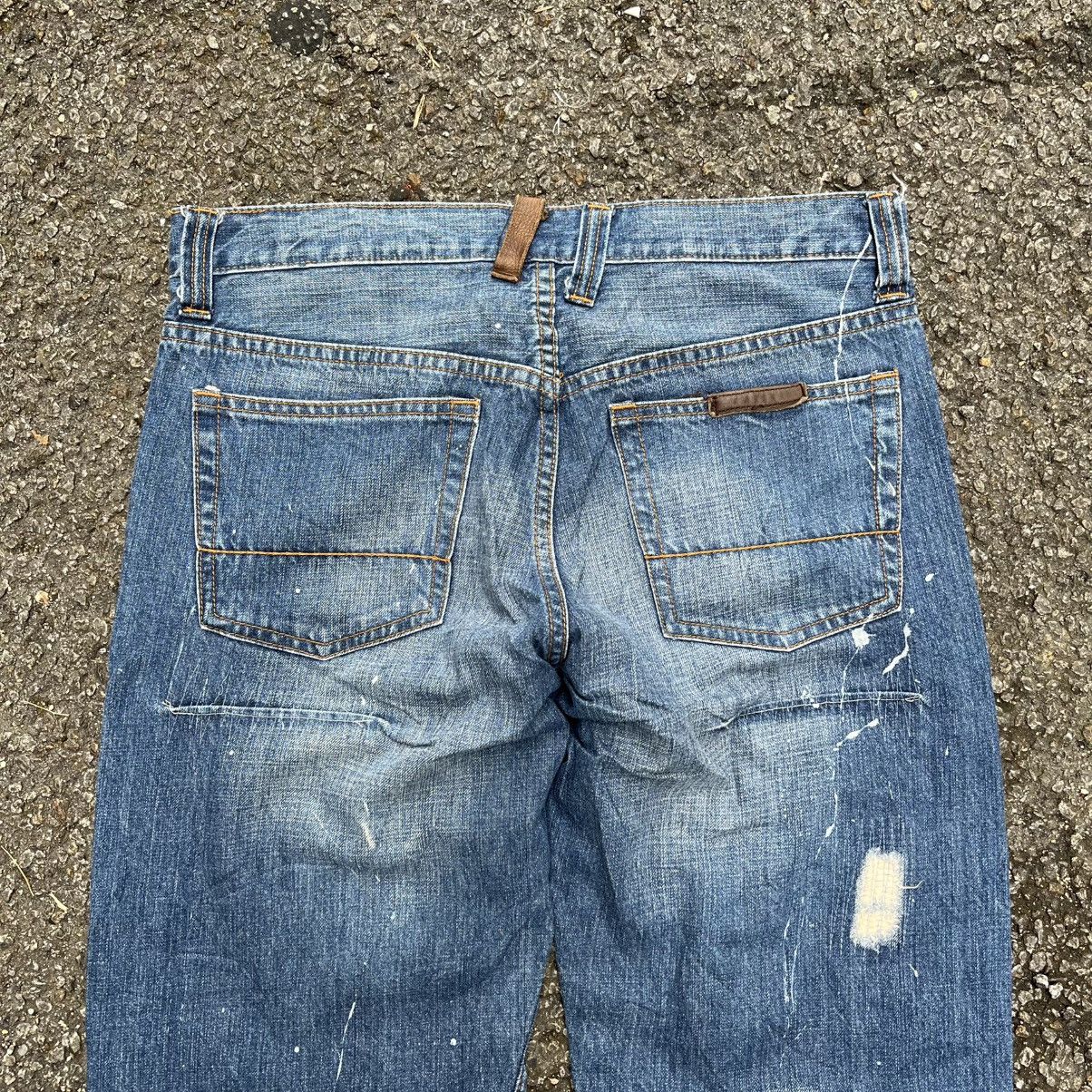 Hysteric Glamour Japanese Semantic Design Painted Denim Distressed Jeans Size US 32 / EU 48 - 11 Thumbnail