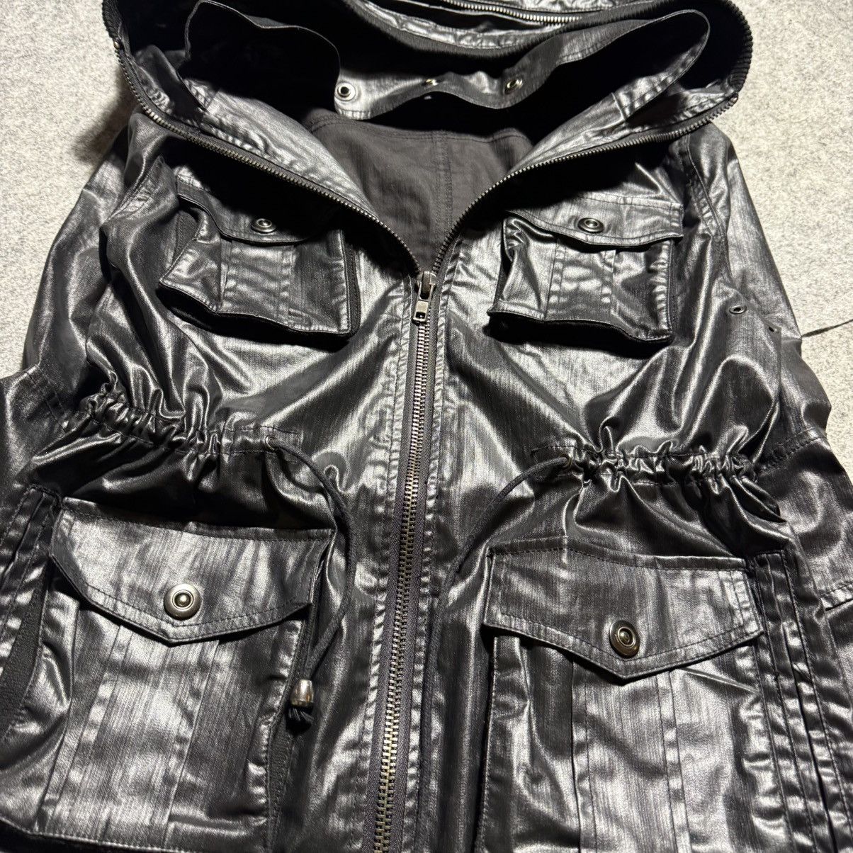 Le Grande Bleu (L.G.B.) 00s Vice Fairy Coated Rider Jacket hooded coating archive Size US L / EU 52-54 / 3 - 2 Thumbnail