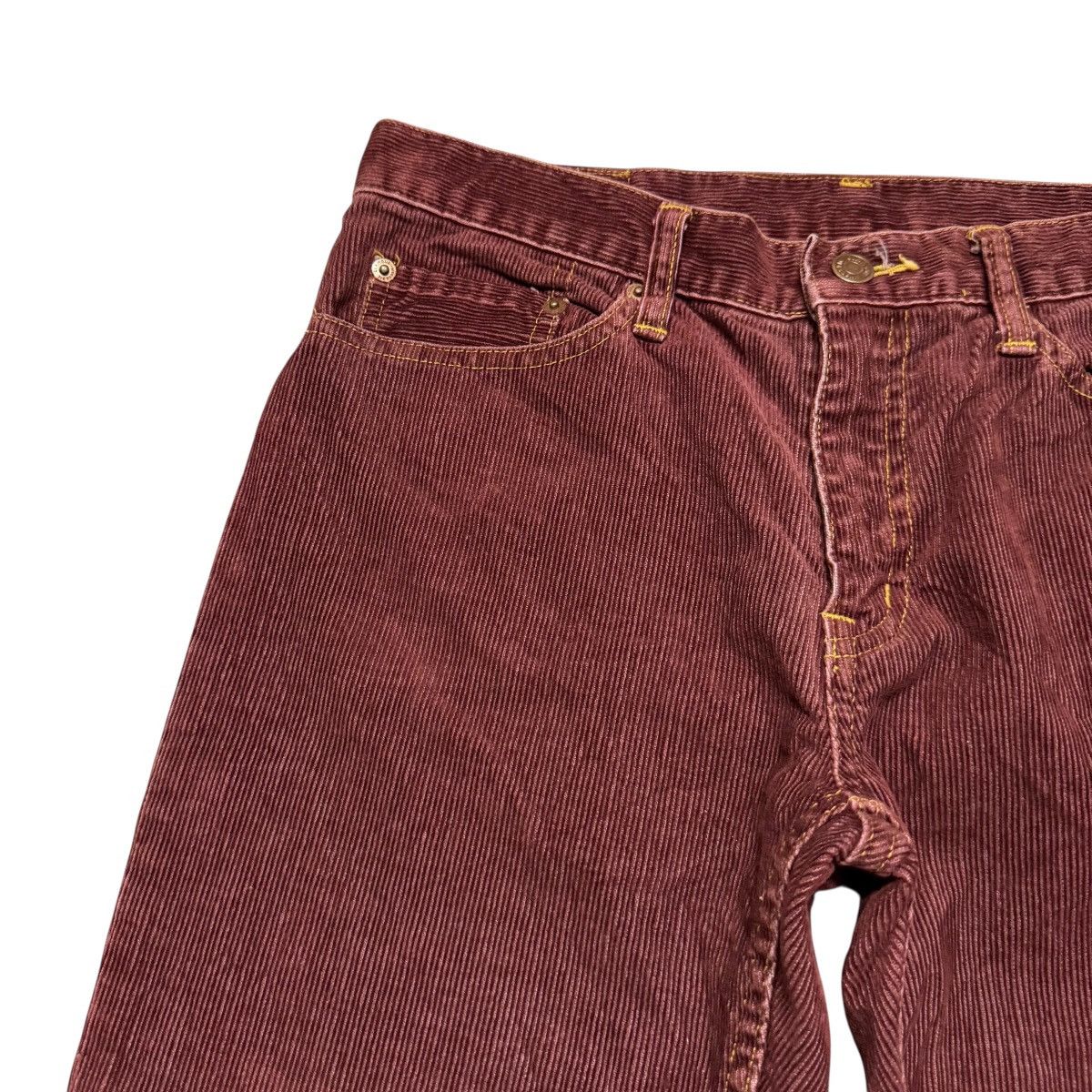 Hysteric Glamour Hysteric Glamour Corduroy Maroon Jeans Size 29" - 4 Thumbnail