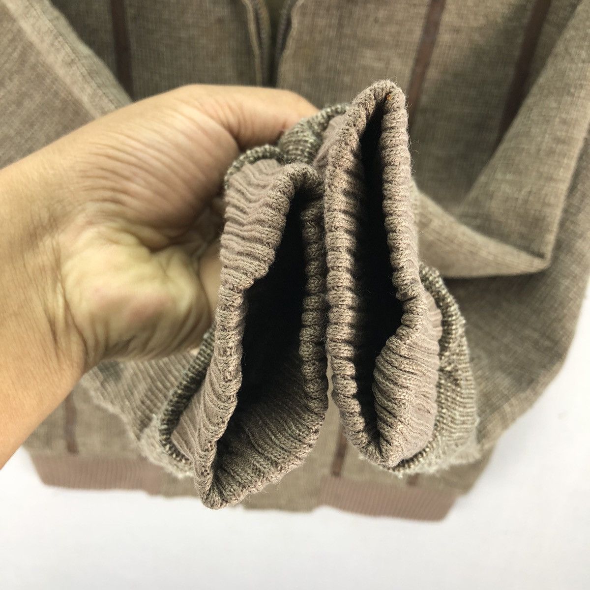 Japanese Brand Vintage 80's Wool Zipper Jacket Open Collar by Winbull Size US S / EU 44-46 / 1 - 12 Thumbnail