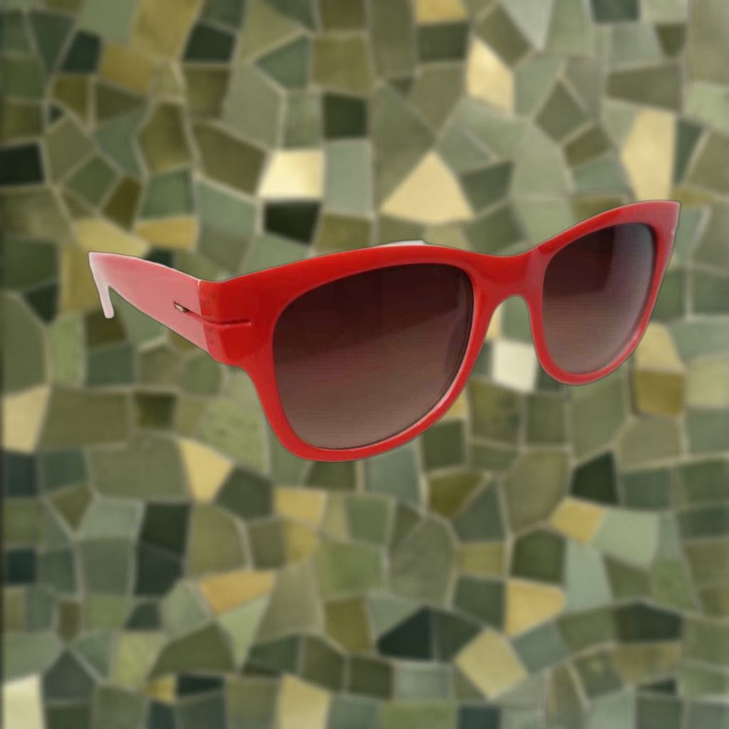 Gap GAP Sunglasses Wayferer Acrylic Red Women Square Black Lens Red Frame Womens Size ONE SIZE - 1 Thumbnail