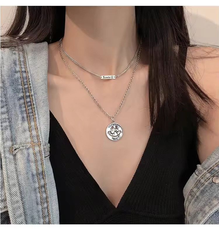 Jewelry × Vintage S925 Silver Vintage Smiley Face Necklace Size ONE SIZE - 6 Thumbnail