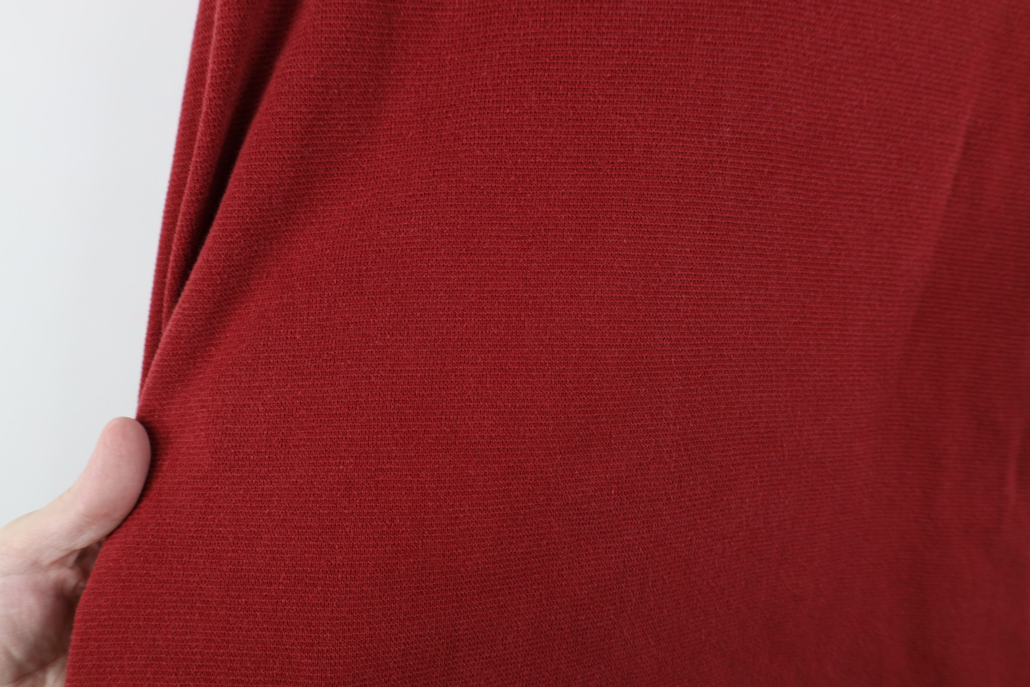 Eddie Bauer Vintage Eddie Bauer Waffle Knit Long Sleeve T-Shirt Red Size US XL / EU 56 / 4 - 9 Thumbnail