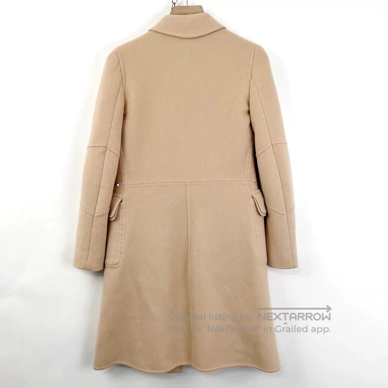 Valentino Valentino Pink Rivet Wool Coat. Size M / US 6-8 / IT 42-44 - 2 Thumbnail