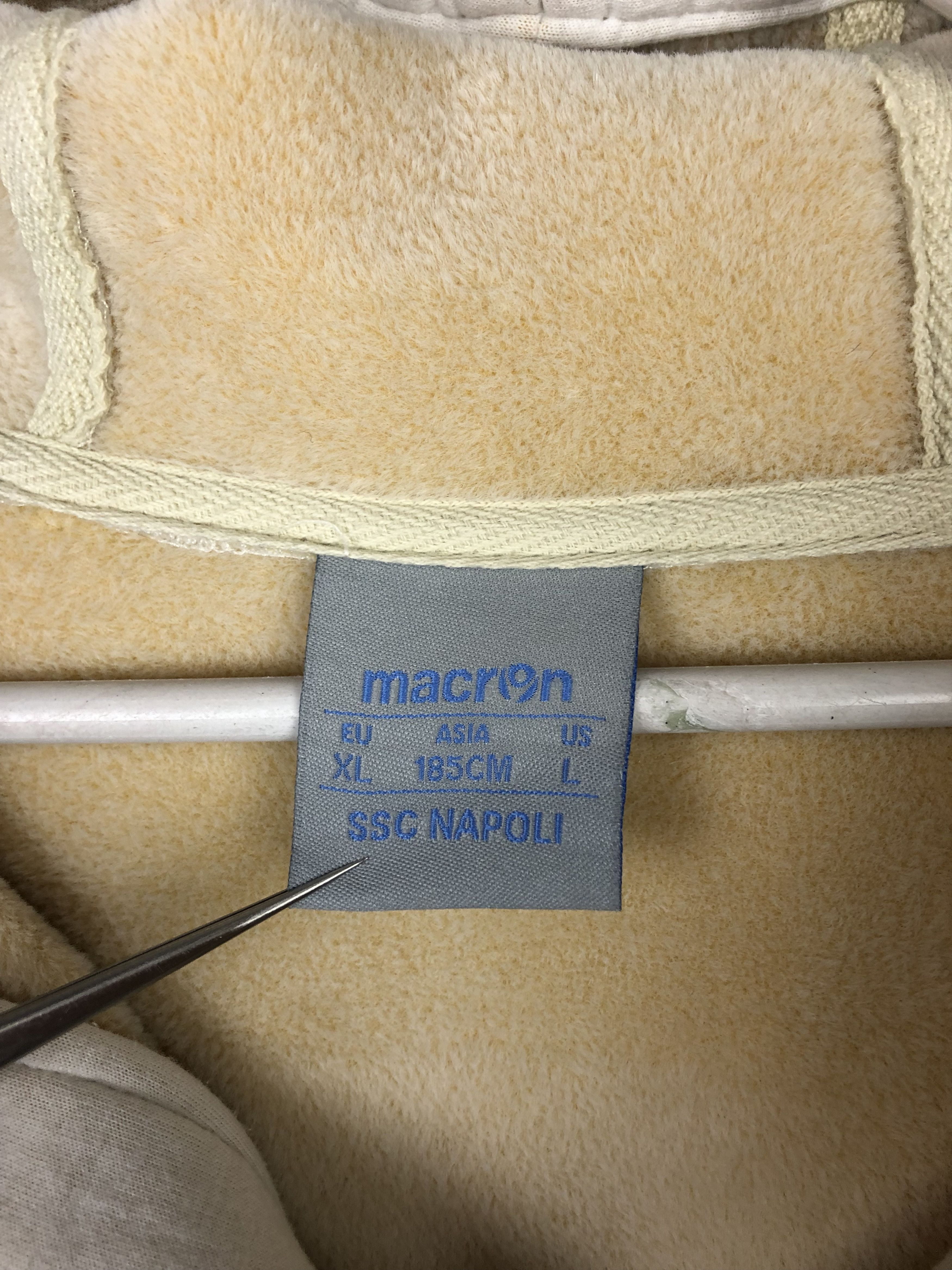 Macron Napoli Macron Football Jacket Soccer Track Top Mens Hooded Size US L / EU 52-54 / 3 - 10 Thumbnail