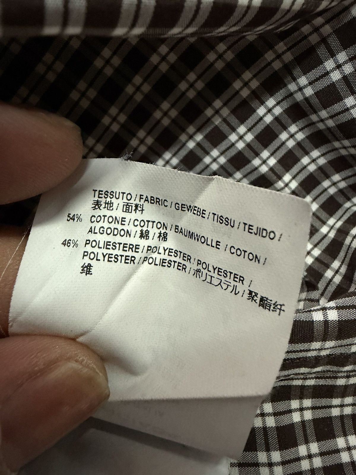 Balenciaga BALENCIAGA 2017” BROWN CHECKERER SHIRT Size US L / EU 52-54 / 3 - 7 Thumbnail