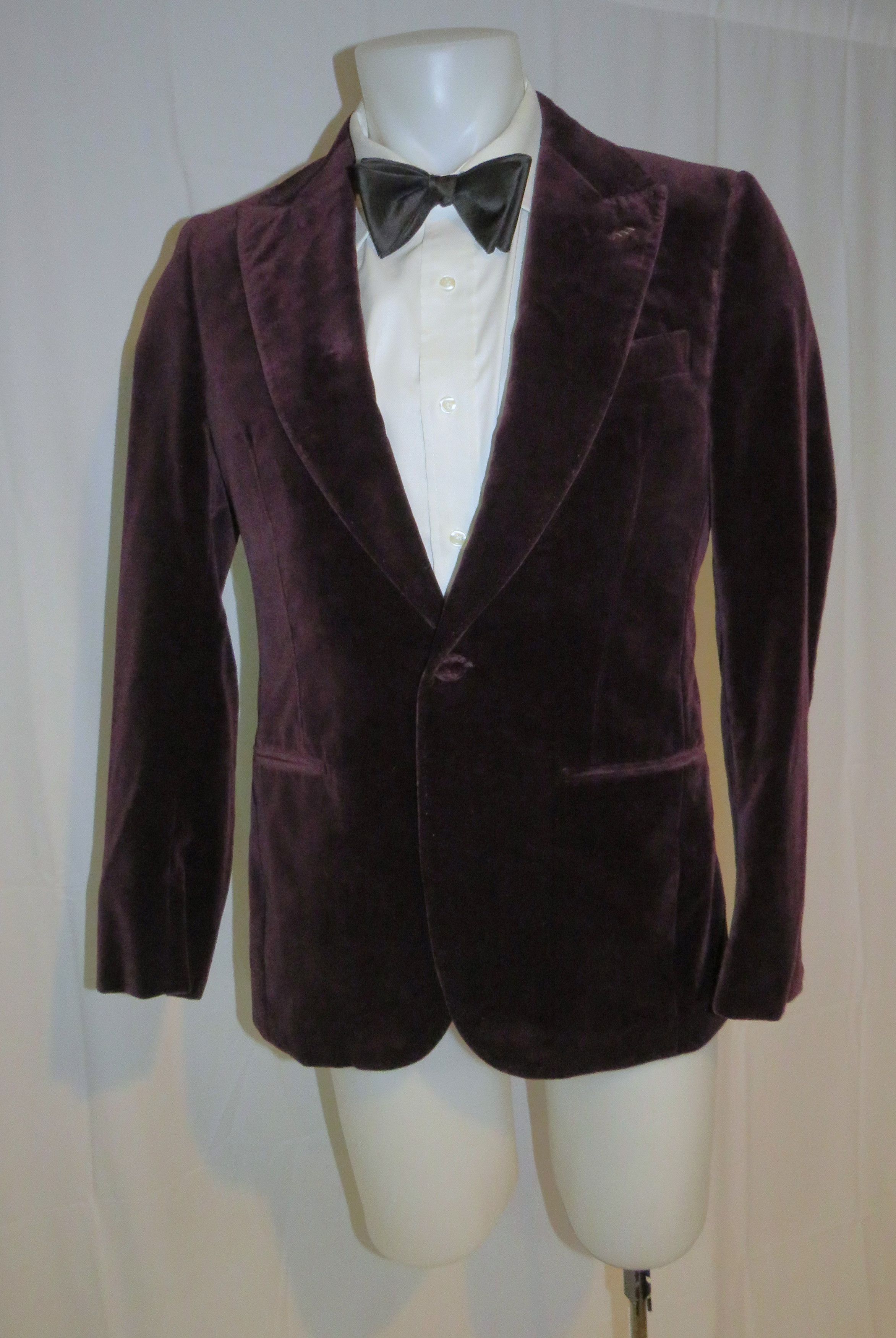 Ermenegildo Zegna Burgundy Velvet Current One Button Evening Jacket 38R NWT Size 38R - 8 Thumbnail
