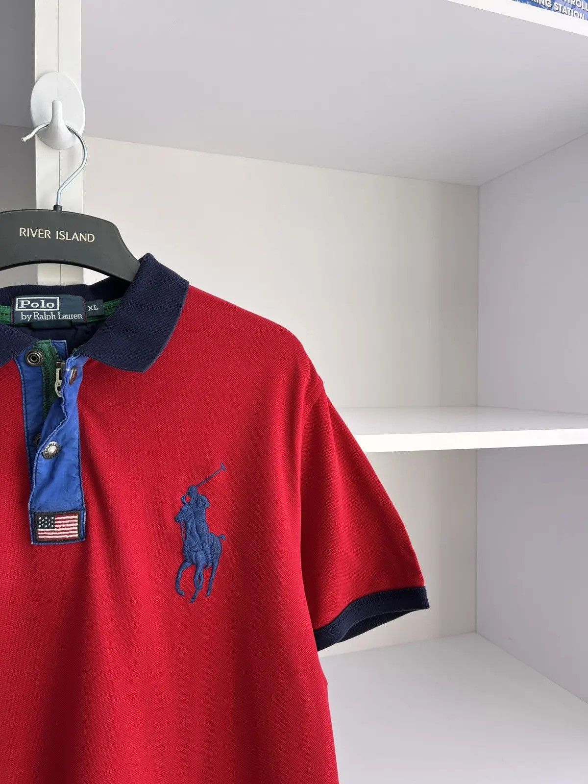 Polo Ralph Lauren × Vintage Vintage Polo Ralph Lauren Chief Keef style polo T-Shirt Size US XL / EU 56 / 4 - 5 Thumbnail