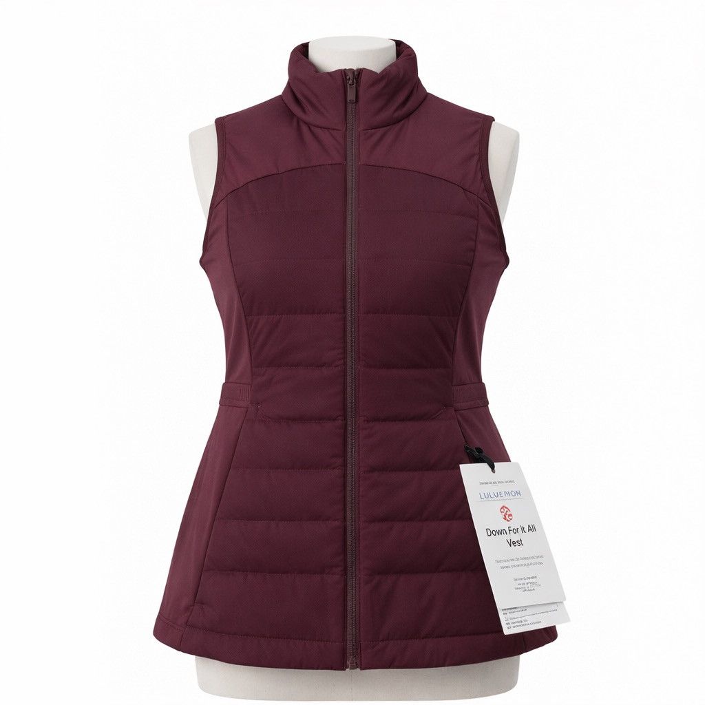 Lululemon NWT Lululemon Down For IT All Vest Dark Adobe, Sz. 4 Size S / US 4 / IT 40 - 1 Thumbnail
